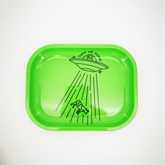 Creative Pattern Rolling Tray Metal Durable Multipurpose Wake Up Tray