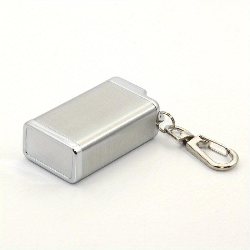 Portable Mini Ashtray Keychain with Hook and Lid