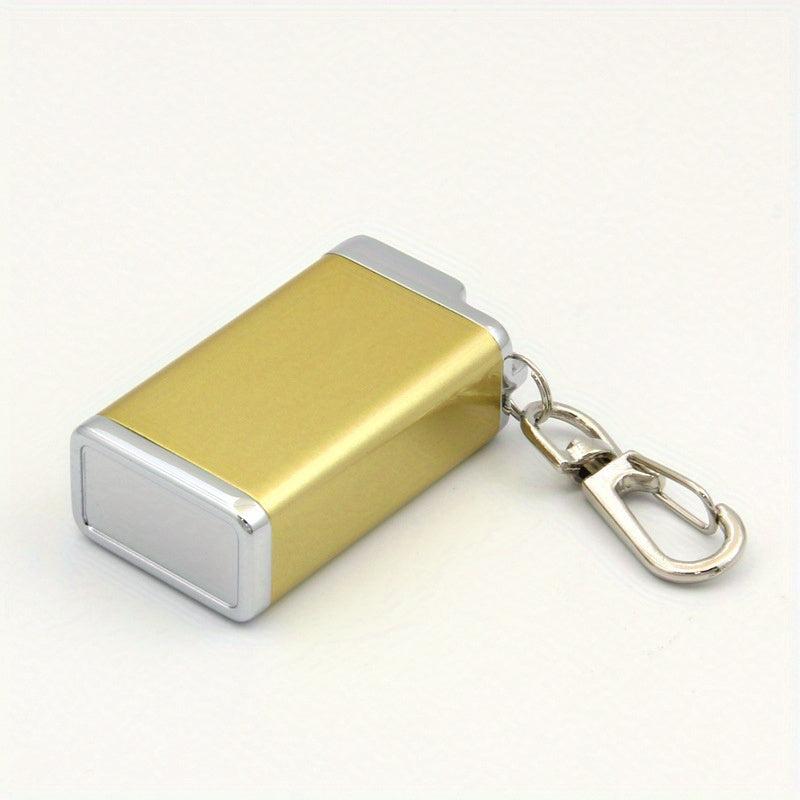 Portable Mini Ashtray Keychain with Hook and Lid