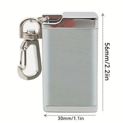 Portable Mini Ashtray Keychain with Hook and Lid