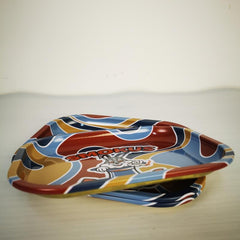 Creative Pattern Rolling Tray Metal Tray Multipurpose Wake Up Tray