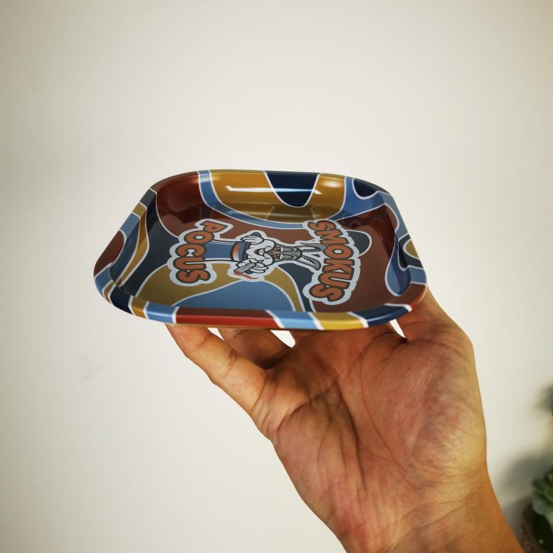 Creative Pattern Rolling Tray Metal Tray Multipurpose Wake Up Tray