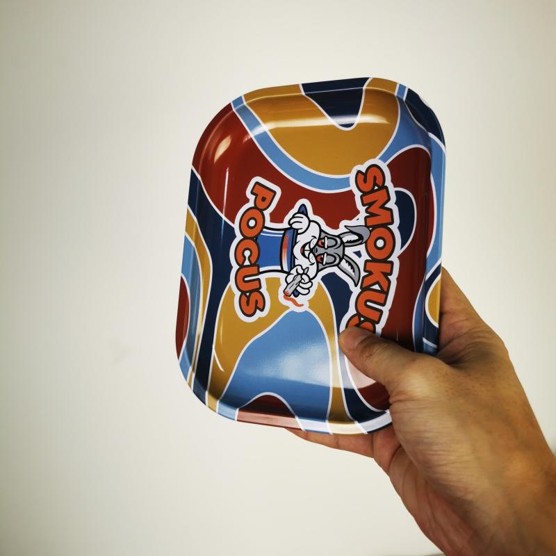 Creative Pattern Rolling Tray Metal Tray Multipurpose Wake Up Tray