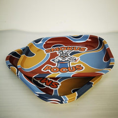 Creative Pattern Rolling Tray Metal Tray Multipurpose Wake Up Tray