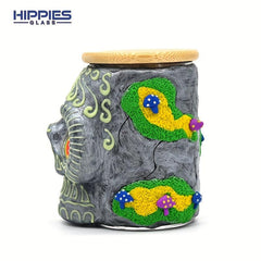 Halloween Theme Sealed Jar Luminous Clay Storage Jar