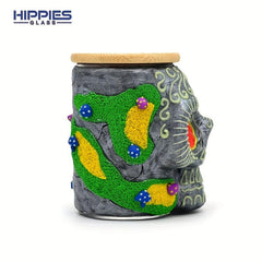 Halloween Theme Sealed Jar Luminous Clay Storage Jar