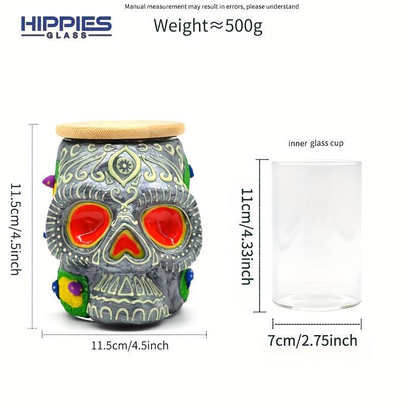 Halloween Theme Sealed Jar Luminous Clay Storage Jar