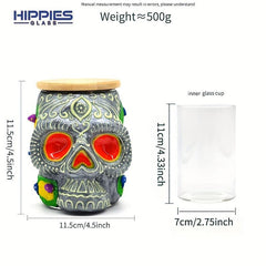 Halloween Theme Sealed Jar Luminous Clay Storage Jar