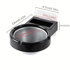 Stainless Steel Wall-Mounted Ashtray for Toilet Home Office