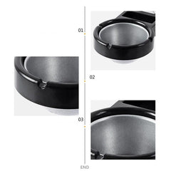 Stainless Steel Wall-Mounted Ashtray for Toilet Home Office
