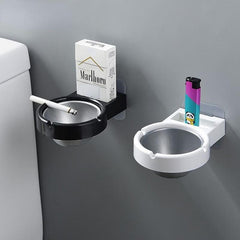 Stainless Steel Wall-Mounted Ashtray for Toilet Home Office