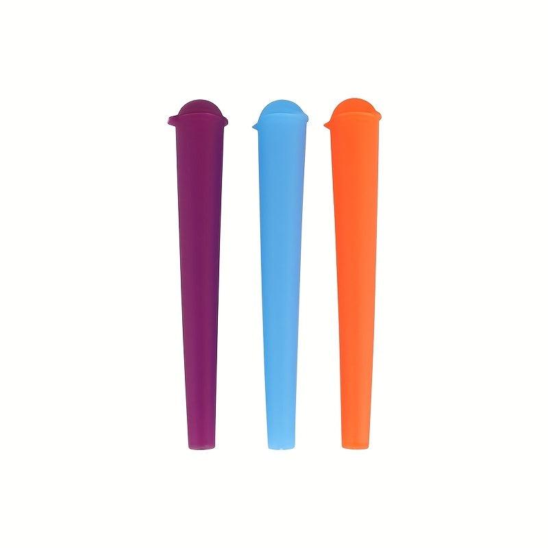 5pcs Plastic Storage Tube Tapered Sealed Cone Storage Holder