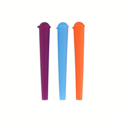 5pcs Plastic Storage Tube Tapered Sealed Cone Storage Holder