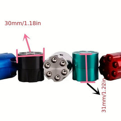 Colorful Mini 30mm 3-Layer Spice Grinder Metal Grinder