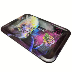 Creative Pattern Rolling Tray Metal Tobacco Wake Up Tray