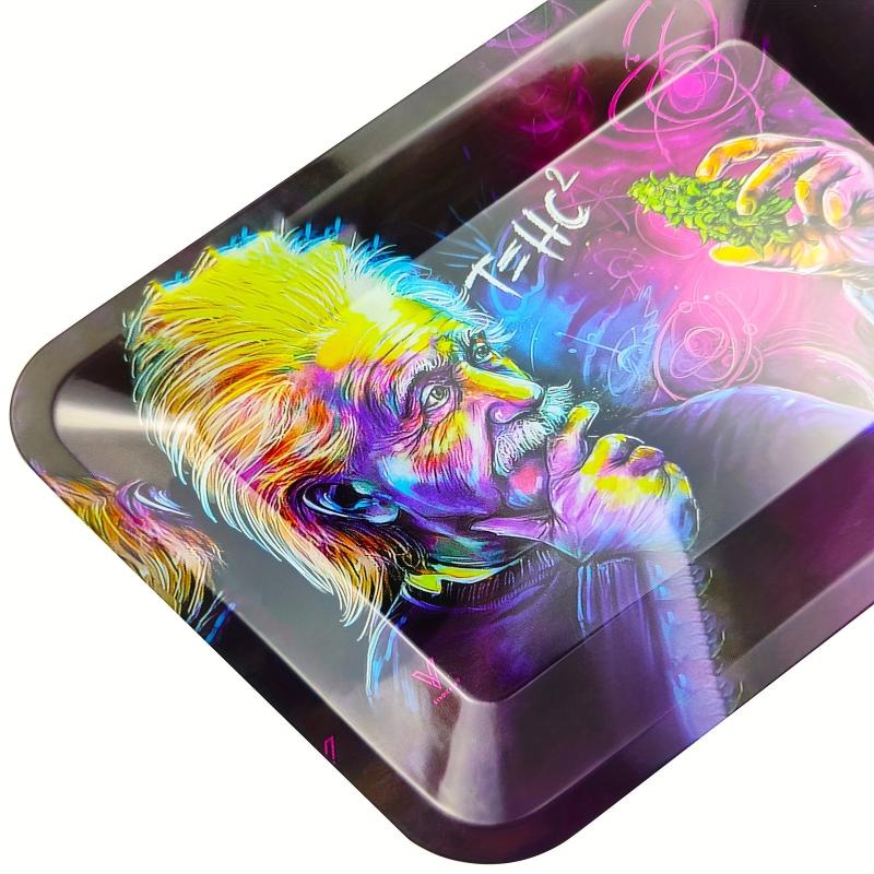 Creative Pattern Rolling Tray Metal Tobacco Wake Up Tray
