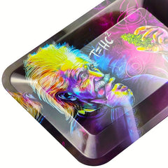 Creative Pattern Rolling Tray Metal Tobacco Wake Up Tray