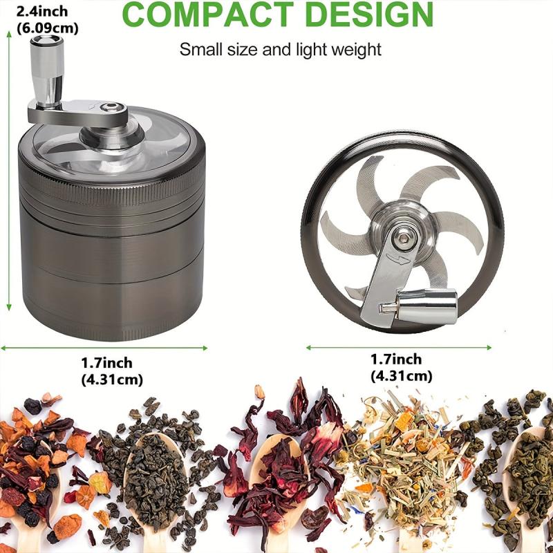 4 Layer Hand Crank Grinder Spice Crusher Kitchen Supplies