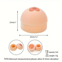 Silicone Mini Storage Container- Cream Spice Portable Box