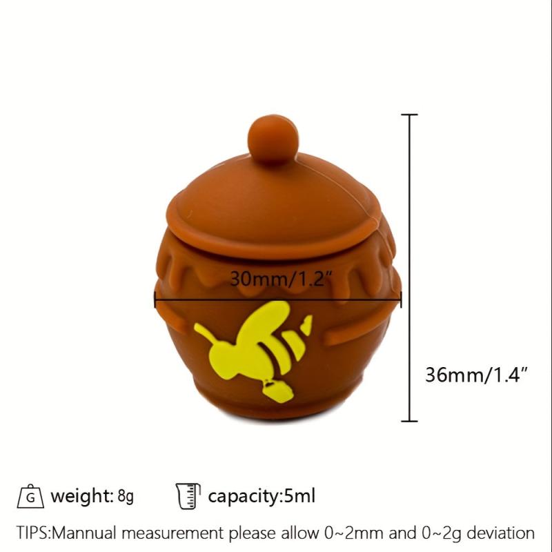 Silicone Mini Storage Container- Cream Spice Portable Box