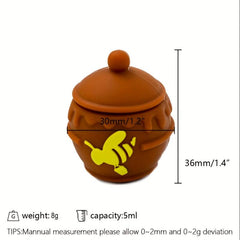 Silicone Mini Storage Container- Cream Spice Portable Box