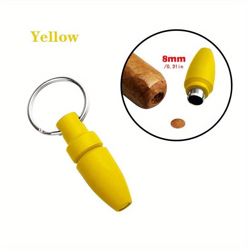Portable Cigar Cutter with Key Ring Clip