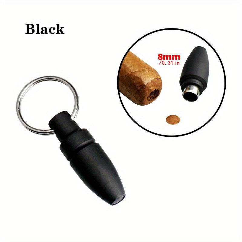 Portable Cigar Cutter with Key Ring Clip