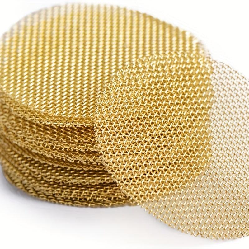 200pcs Brass Filter Net Mini Round Filter Screen 3/4 5/8 1/2 Inch