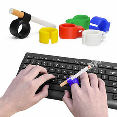 Silicone Cigarette Holder Ring Portable Hand Rack Waterproof Finger Clip