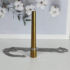 1pc Reusable Stainless Steel Mouth Tips with Hang Chain for Smoking Product