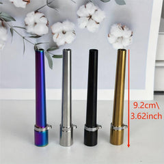 1pc Reusable Stainless Steel Mouth Tips with Hang Chain for Smoking Product