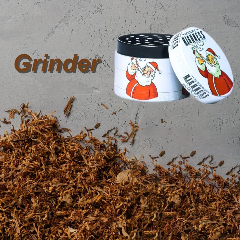 50MM Christmas Pattern Grinder Spice Crusher Kitchen Supplies