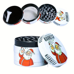 50MM Christmas Pattern Grinder Spice Crusher Kitchen Supplies