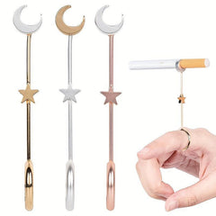 Star Moon Shape Ring Holder Anti Finger Yellowing Household Gadget