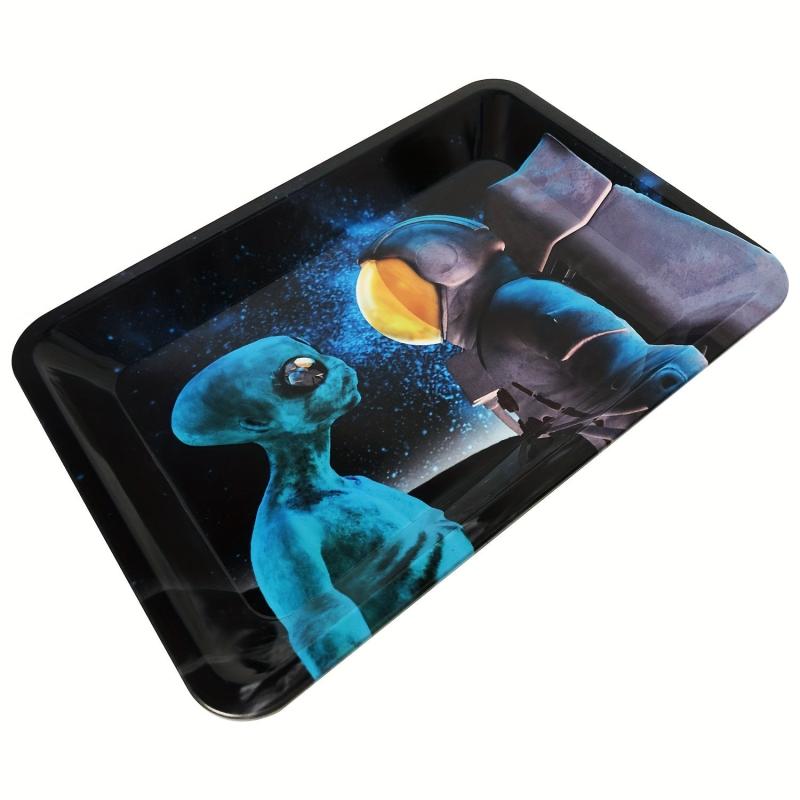 Creative Pattern Rolling Tray Operation Tray Durable Multipurpose Wake Up Tray