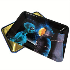 Creative Pattern Rolling Tray Operation Tray Durable Multipurpose Wake Up Tray