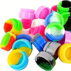 10pc Silicone Wax Containers 3ml Non Stick Storage Tank Bottle Smoking Accessori