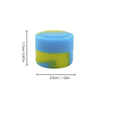 10pc Silicone Wax Containers 3ml Non Stick Storage Tank Bottle Smoking Accessori