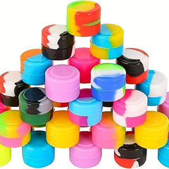 10pc Silicone Wax Containers 3ml Non Stick Storage Tank Bottle Smoking Accessori