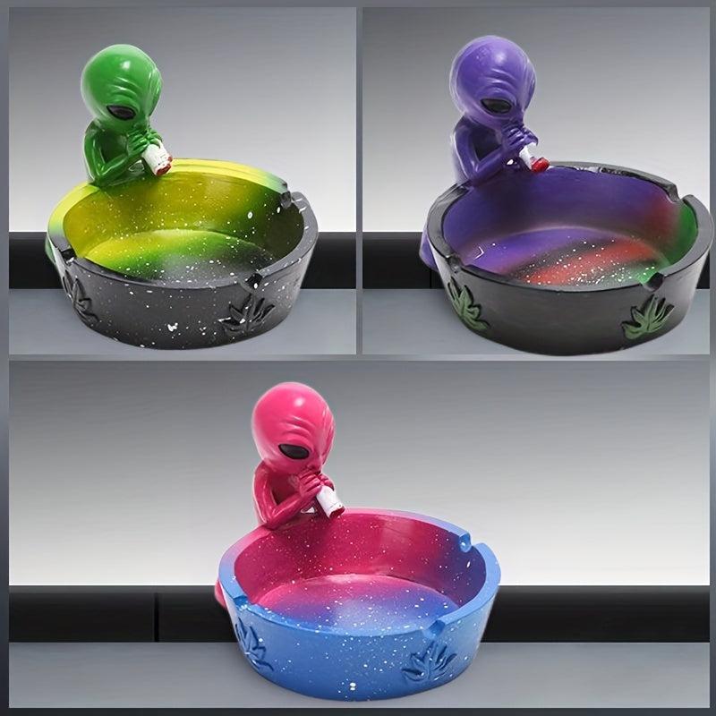 Alien Resin Ashtray - Unique Alien Style Gift