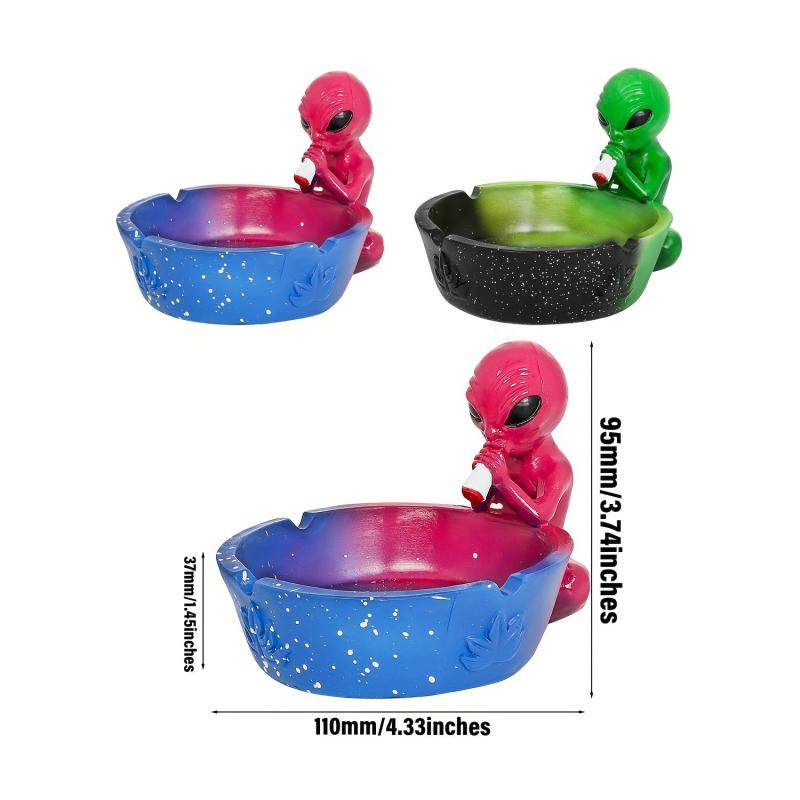 Alien Resin Ashtray - Unique Alien Style Gift