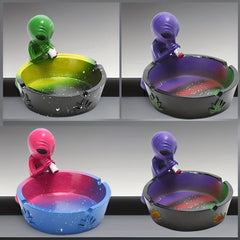 Alien Resin Ashtray - Unique Alien Style Gift