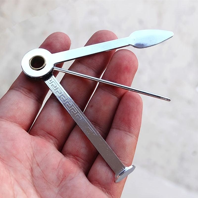 1pc 3-in-1 Stainless Steel Tobacco Pipe Cleaning Tool Portable Pressing Stick
