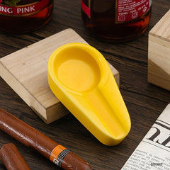 Gilt Ceramic Portable Travel Ashtray Father's Gift Household Accessory