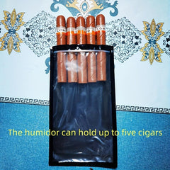 Travel Cigar Humidor Bag Portable Sealed Cigar Bag Smoking Accessaries