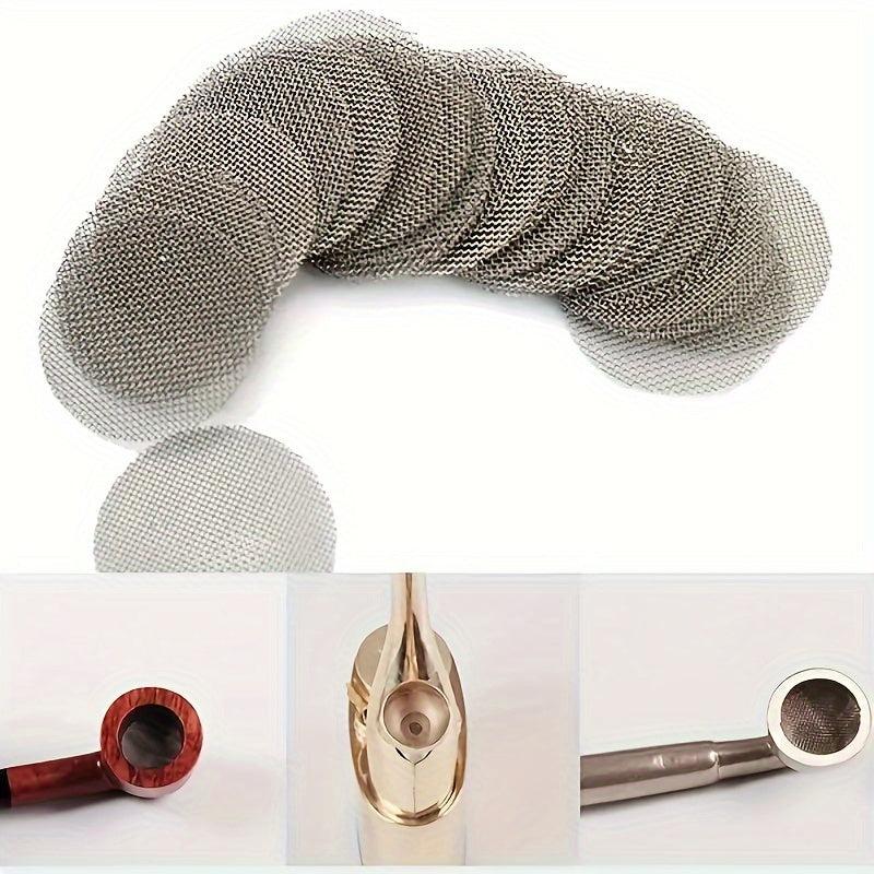 100pcs Metal Filter Net Mini Round Filter Screen Household Gadgets
