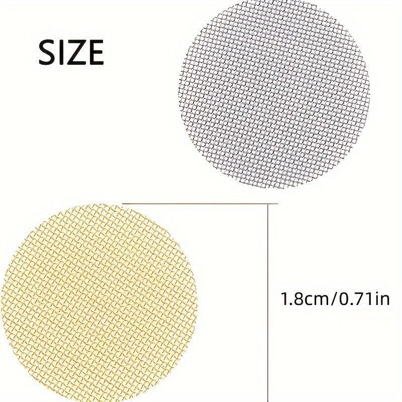 100pcs Metal Filter Net Mini Round Filter Screen Household Gadgets
