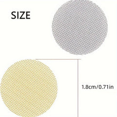 100pcs Metal Filter Net Mini Round Filter Screen Household Gadgets