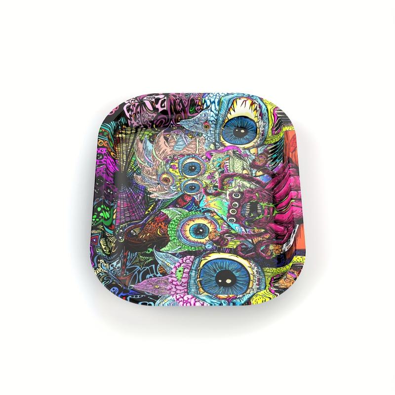 Creative Pattern Rolling Tray Wake Up Tray Dessert Tray Chrismas Decor