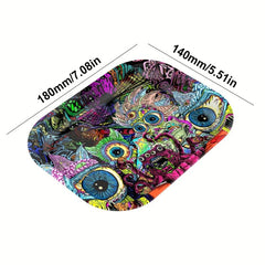 Creative Pattern Rolling Tray Wake Up Tray Dessert Tray Chrismas Decor